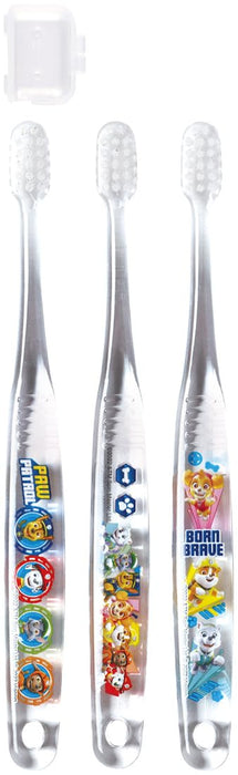 Skater Paw Patrol Soft Clear Toothbrush Set for Preschoolers Age 3-5 3 Pieces