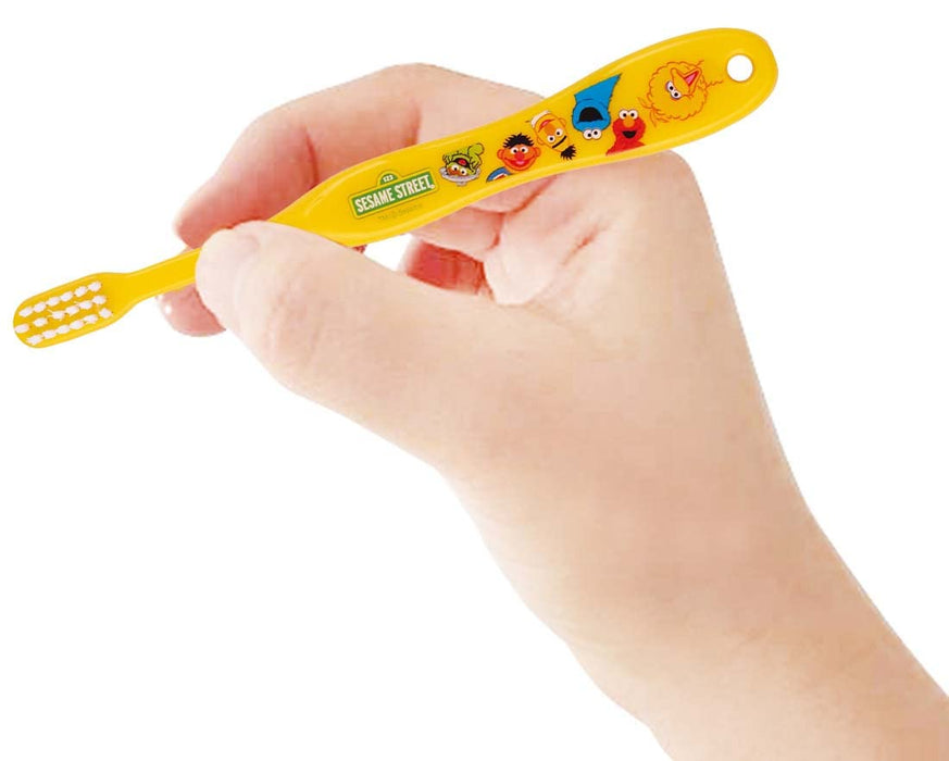 Brosse à dents Skater Soft Sesame Street pour enfants d'âge préscolaire âgés de 3 à 5 ans 14 cm