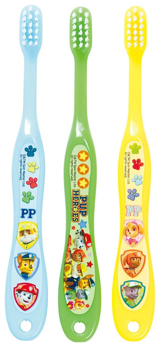 Skater Paw Patrol, weiche Zahnbürste, 14 cm, 3er-Pack, für Kinder im Vorschulalter von 3–5 Jahren