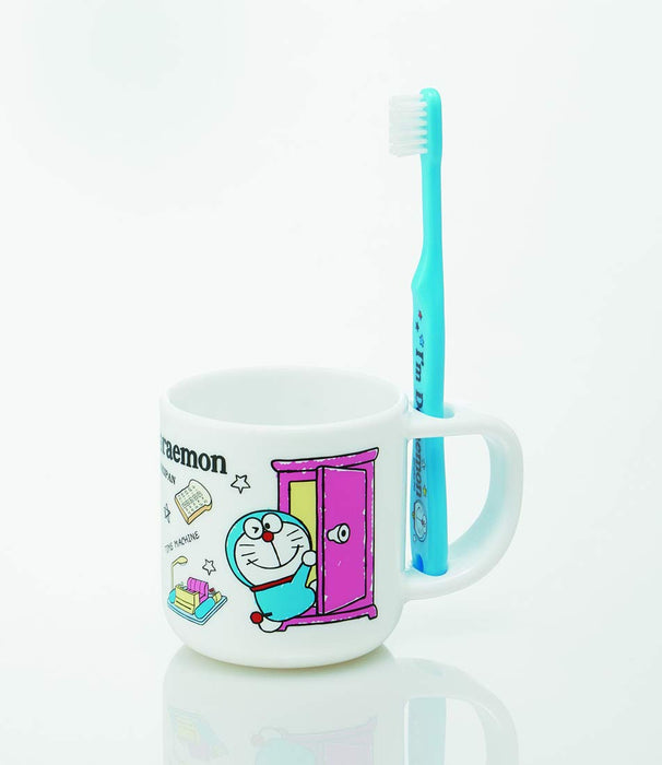 Skater Doraemon Kinder-Zahnbürstenset mit Ständer und Becher für 3–5-Jährige, 180 ml, 14,5 cm