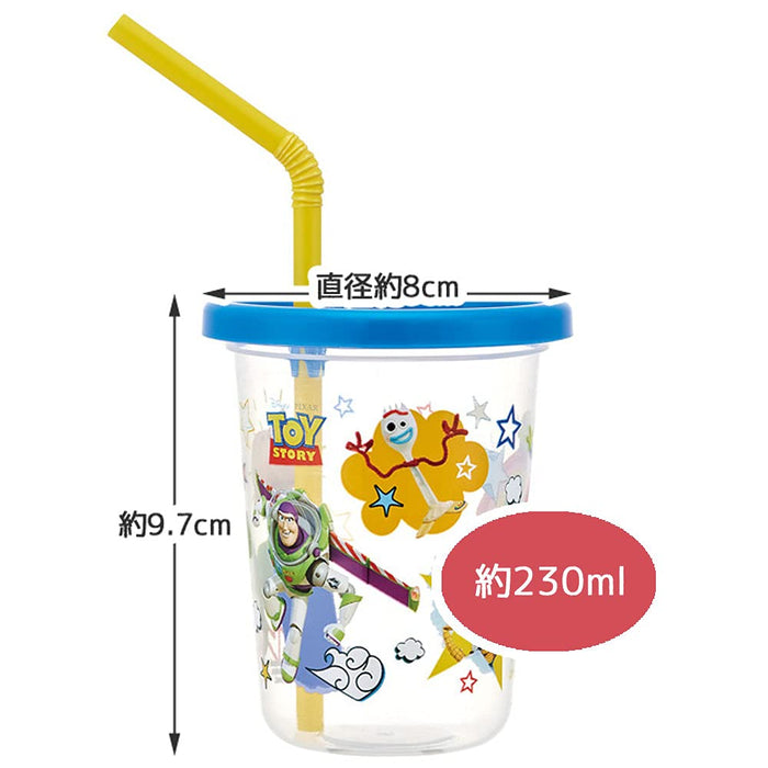 Skater Toy Story 21 Tumbler With Straw 230Ml 3-Piece Set Made in Japan