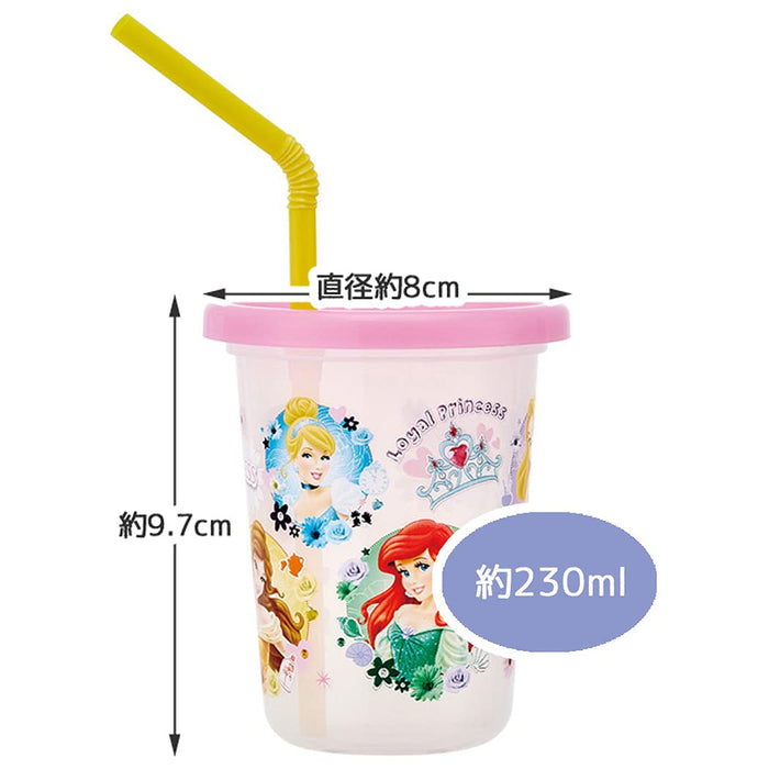 Skater Disney Princess 21 Tumbler with Straw Set of 3 Made in Japan 230ml