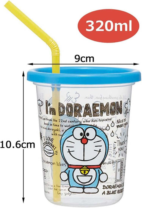 Skater 3-Piece Doraemon Tumbler Set with Straw 320ml Made in Japan Sih3St
