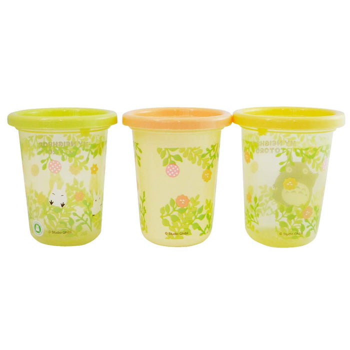 Skater Totoro Plants 230ml Tumbler with Straw 3-Piece Set Made in Japan