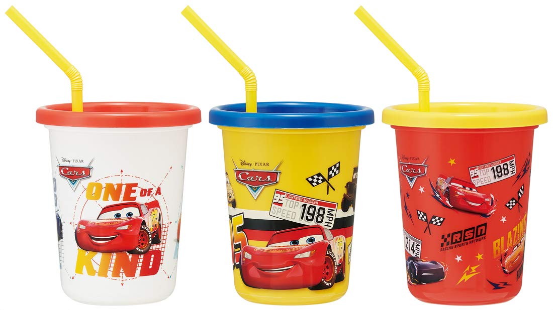 Skater Cars 19 Tumbler with Straw 320ml Sih3St Made in Japan