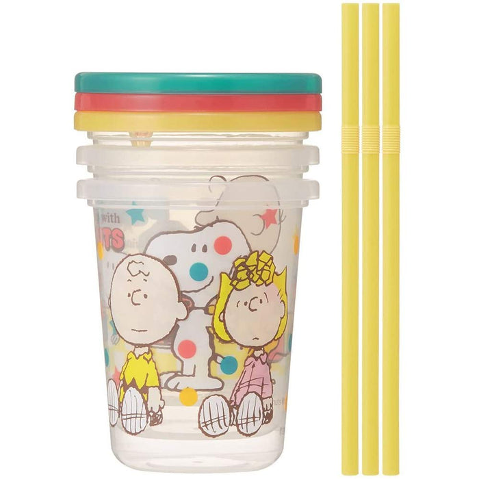 Skater Snoopy Mix 320ml Tumbler with Straw Made in Japan Sih3St-A