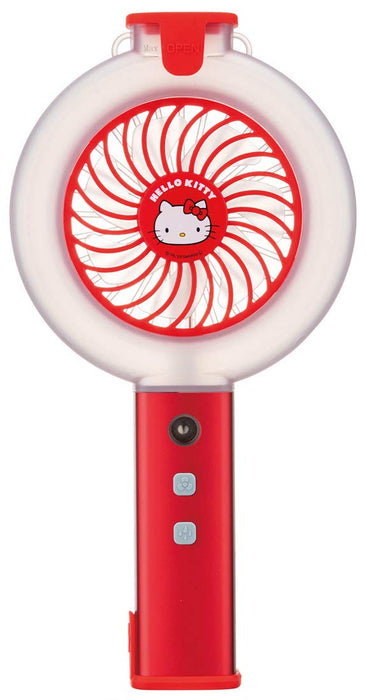 Skater Tragbarer elektrischer Nebelventilator, wiederaufladbar über USB, Hello Kitty-Design, 10,8 x 20,75 x 3,7 cm