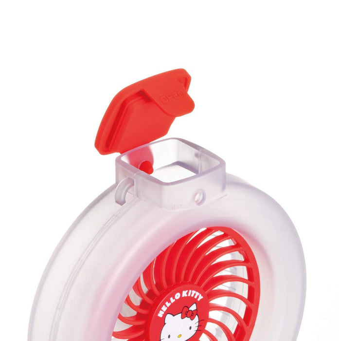 Skater Portable Electric Mist Fan USB Rechargeable Hello Kitty Design 10.8x20.75x3.7 cm