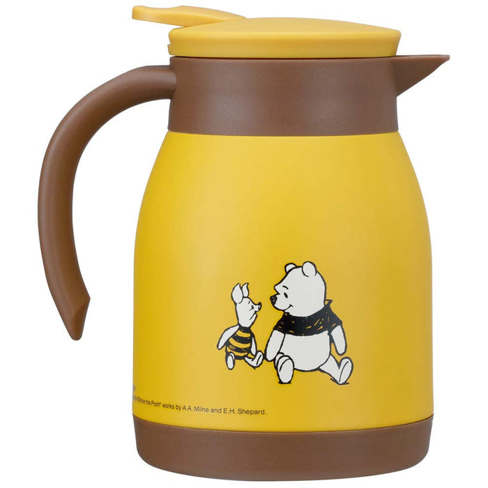 Skater Disney Winnie The Pooh 600ml Double Walled Stainless Steel Vacuum Pot