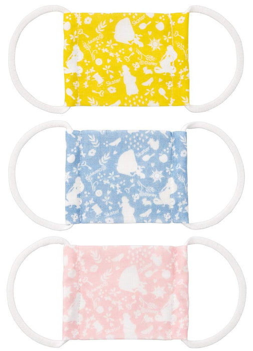 Skater Antibakterielle waschbare Mullmaske 8,8 x 6,5 cm 3er-Pack für Babys von 2–4 Jahren, Disney-Prinzessinnen-Thema MSKG0