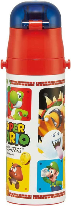 Skater Super Mario 23 Children's 470Ml Stainless Steel Sports Water Bottle