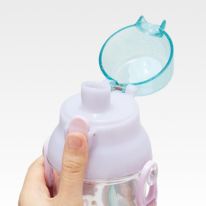 Skater Disney Princess Clear Water Bottle 480ml Made in Japan for Kids