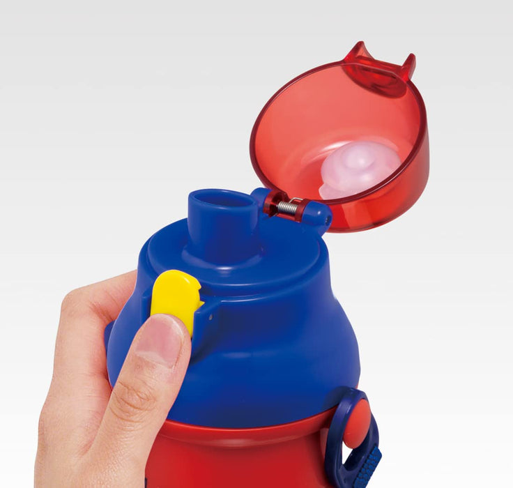 Skater Spiderman Water Bottle for Kids 480ml Antibacterial Plastic Made in Japan