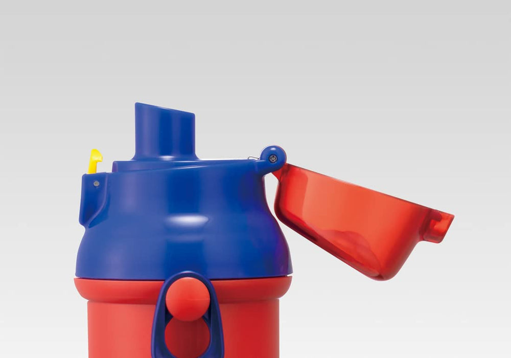 Bouteille d'eau Skater Spiderman pour enfants 480 ml en plastique antibactérien fabriquée au Japon