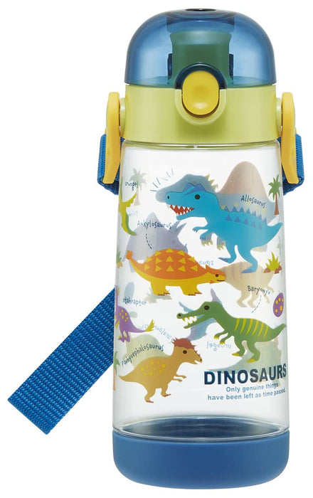 Skater 500ml Dinosaur Picture Water Bottle - One-Push Kids Boys Hydration Pddr5