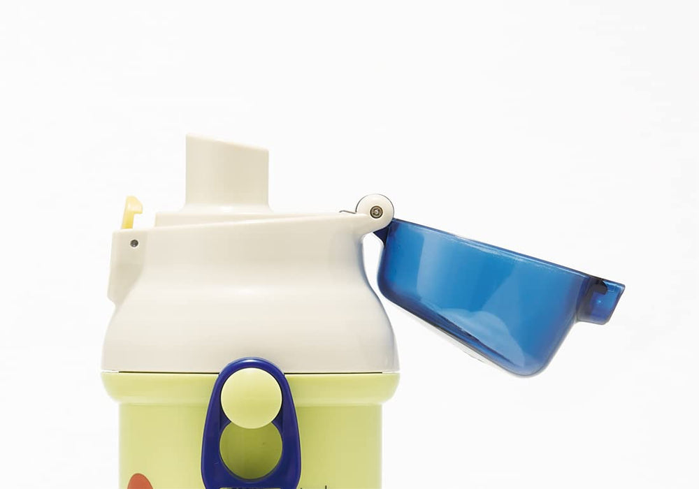 Bouteille d'eau en plastique antibactérienne Skater Dinosaur 480 ml pour garçons et enfants, fabriquée au Japon