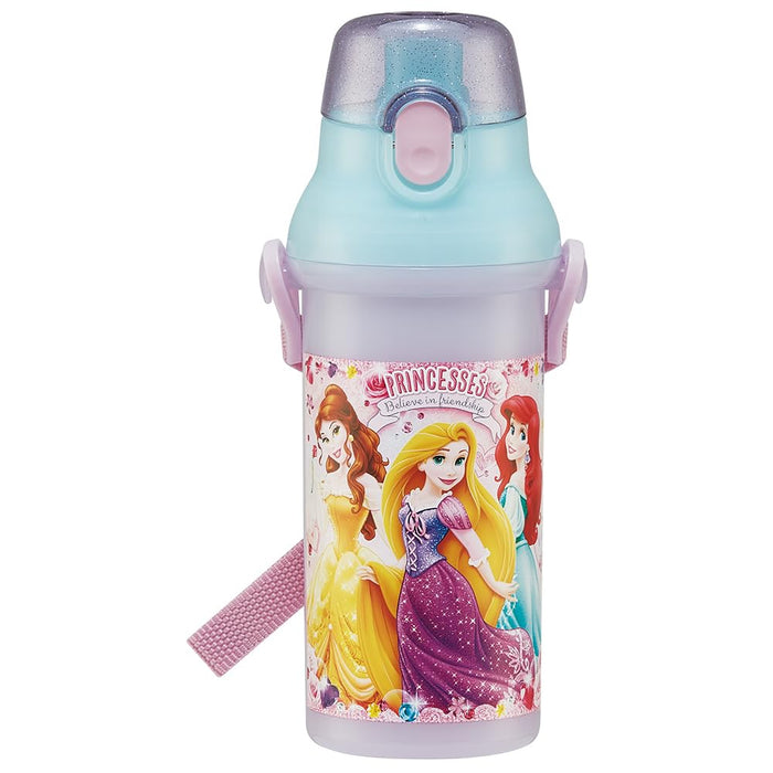 Skater Disney Princess 24 Antibacterial Lightweight Water Bottle 480ml Made in Japan Child Friendly for Kids