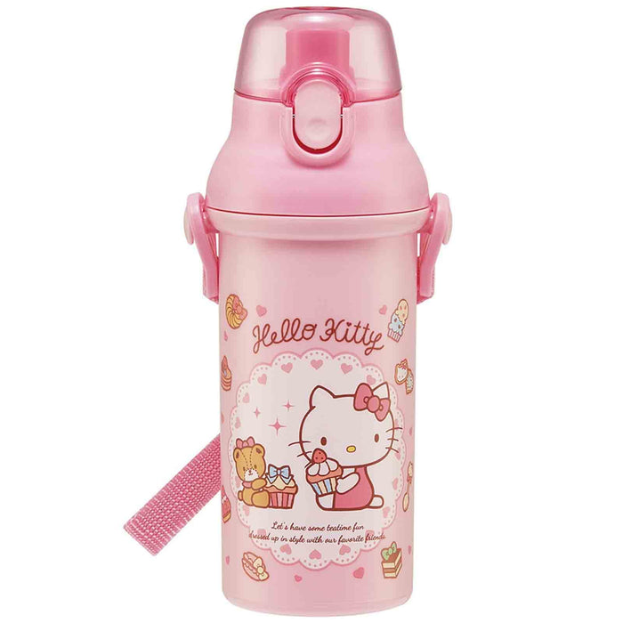 Skater Hello Kitty Sweets Wasserflasche aus Kunststoff für Kinder und Mädchen, 480 ml, hergestellt in Japan