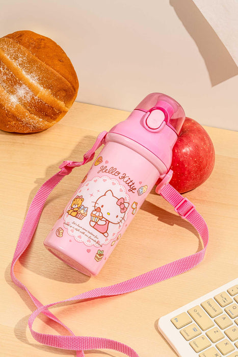 Skater Hello Kitty Sweets Bouteille d'eau en plastique 480 ml pour enfants filles fabriquée au Japon