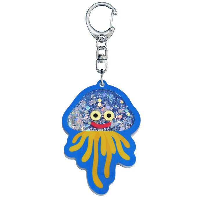 Square Enix Smile Slime Sparkling Glitter Keychain - Hoimi Slime Edition