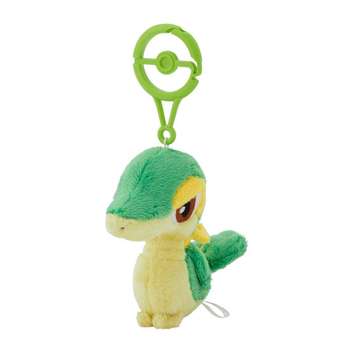 Pokemon Center Snivy Mascot Plush Keychain With Carabiner Clip