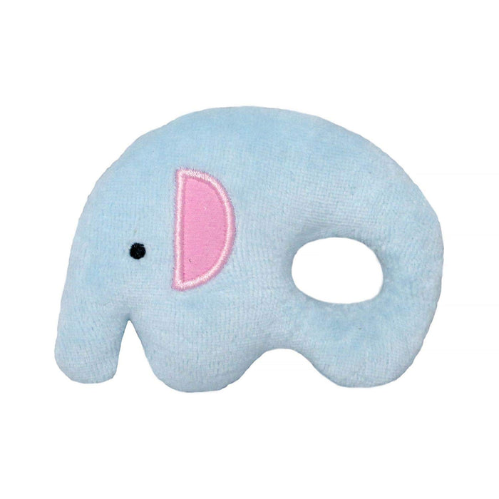 Hochet en peluche éléphant doux Sanei Boeki 10 cm