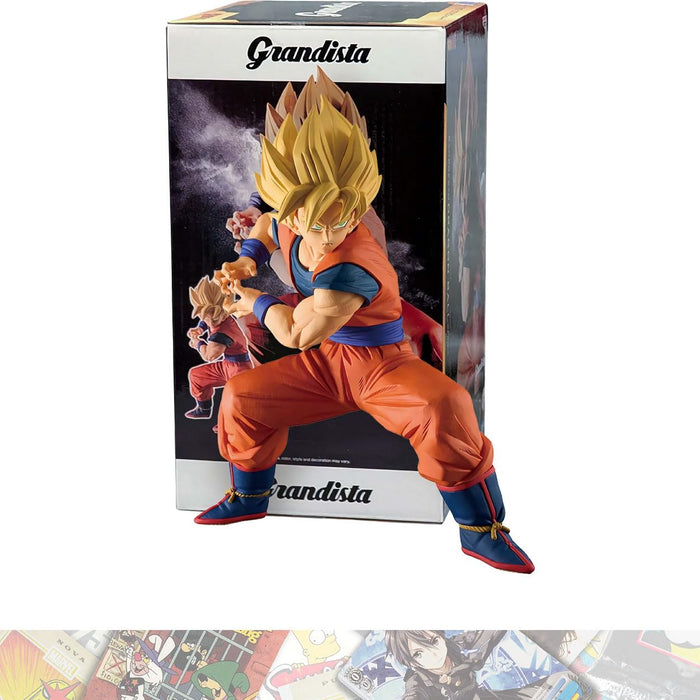 Banpresto Son Goku 22cm Grandista Figure Plus Trading Card 28826