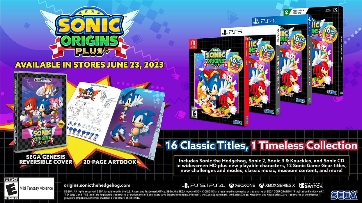 Sega Sonic Origins Plus North America Import for PS4 Game