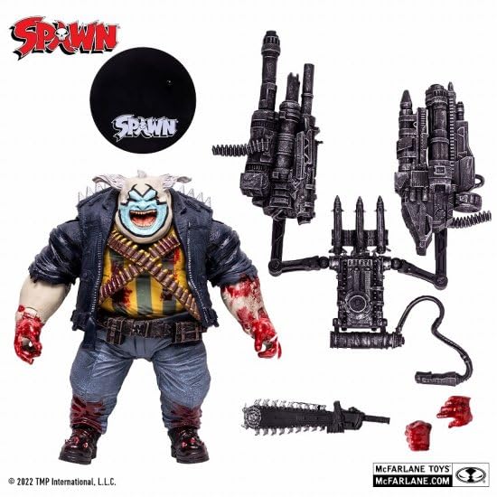 Mcfarlane Toys Spawn 7-Inch Deluxe Clown Action Figure Blood Splatter Edition