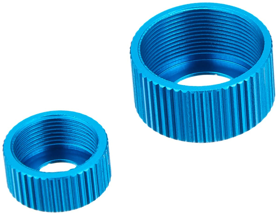 Tamiya Universal Blue Square Damper Cylinder Cap Set (2 Top/Bottom) Tge-112Cb