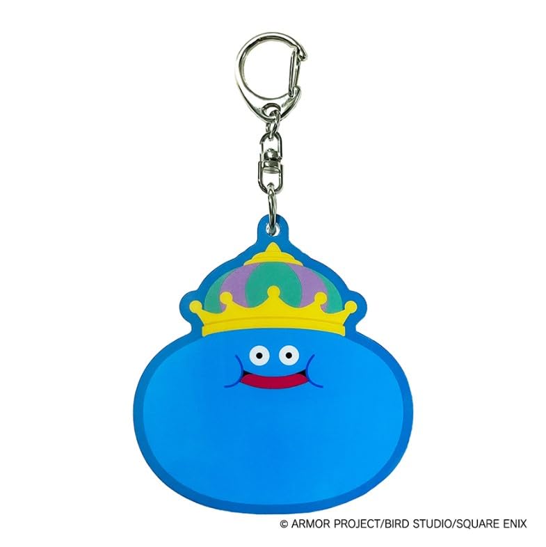 Square Enix Smile Slime Shaker Keychain King Slime and Slime Collectible