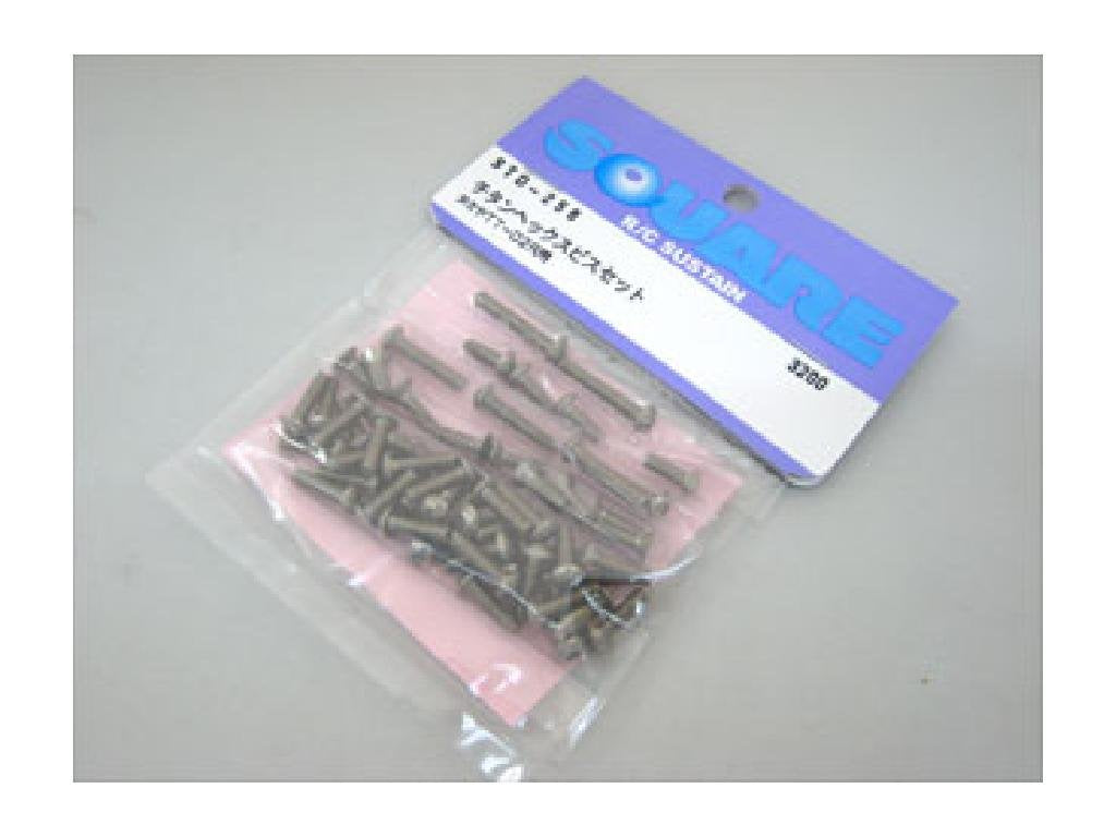Tamiya Square Titanium Hex Screw Set for TT-02R Std-256