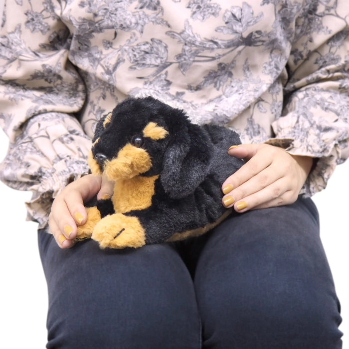 SUNLEMON Plush Doll Knee Dog Sausage Dog Black Ss- Japan Figure Store - #1 Bring To You The Best Japanese Goods