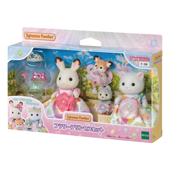 Epoch Sylvanian Families Blumenprinzessin-Set F-38, Puppenhausspielzeug, ab 3 Jahren