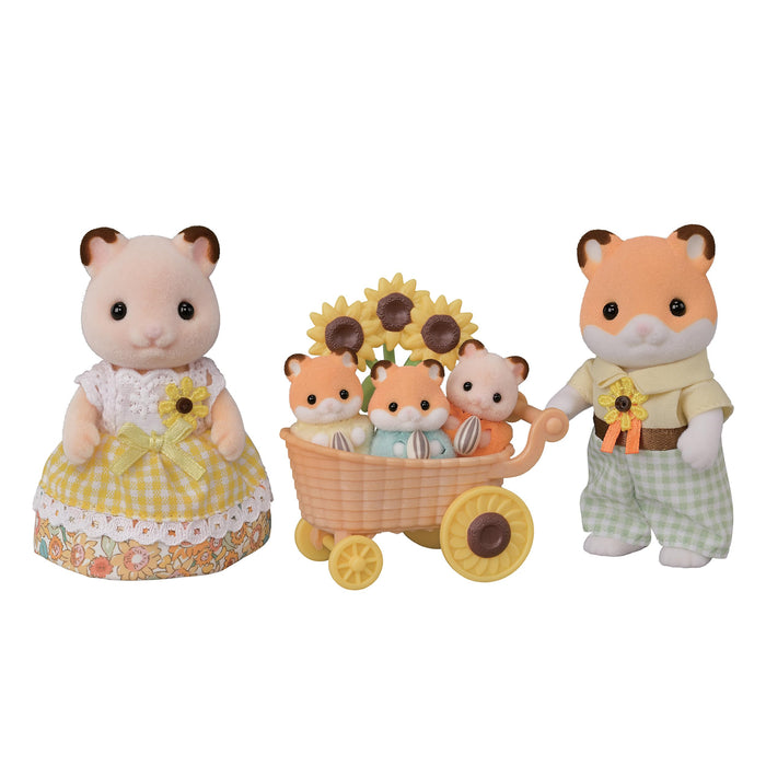 Epoch Sylvanian Families Hamster Family Doll Set Ages 3+ Certified