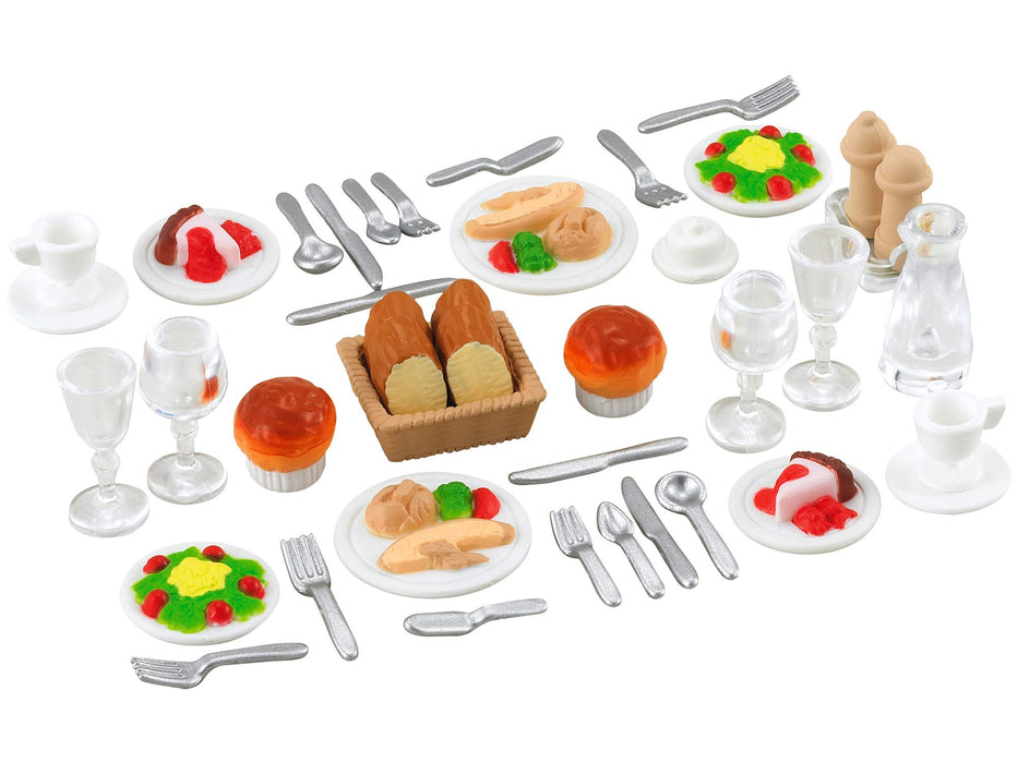 Epoch Sylvanian Families Furniture Dinner Set Ka-409 - Charming Miniature Decor