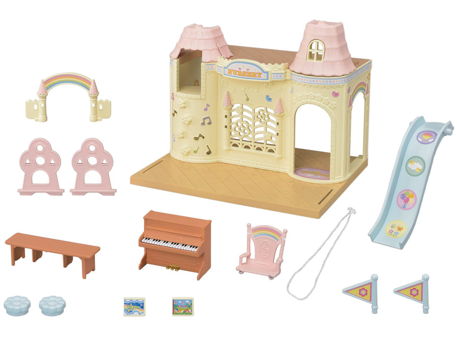 Epoch Sylvanian Families Fun Forest Kindergarten S-61, ab 3 Jahren, Spielzeug-Puppenhaus