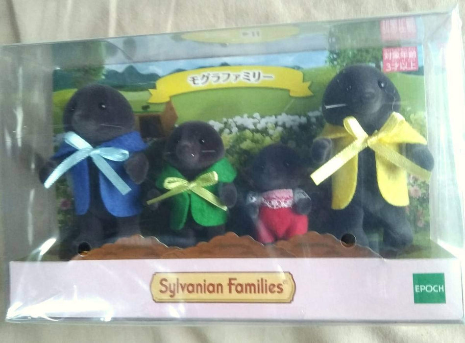 Ensemble de figurines de collection vintage de la famille taupe Sylvanian Families 1985