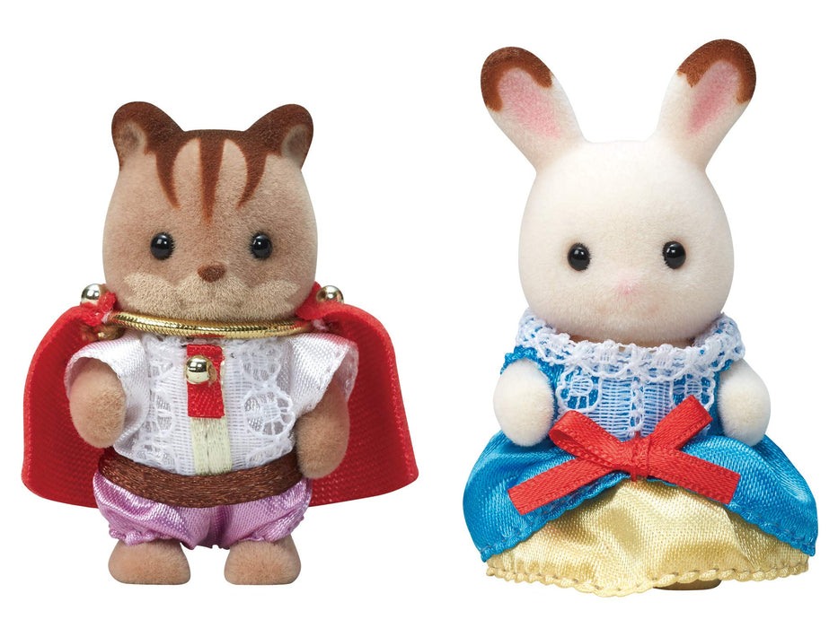 Ensemble de paires de bébés saisonniers Sylvanian Families Princesse et Prince