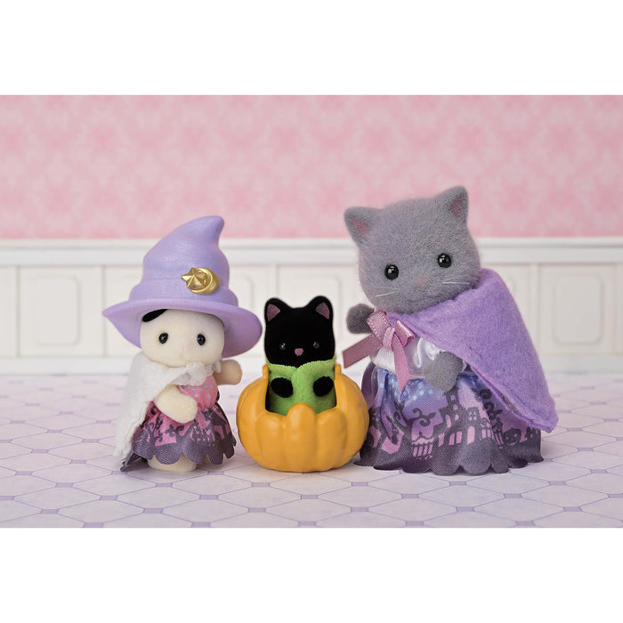 Epoch Sylvanian Families Ensemble de fête d'Halloween saisonnière, 3 ans et plus, jouet pour maison de poupée SE-211