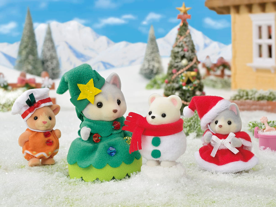 Epoch Sylvanian Families Christmas Friends Maison de poupée SE-208 à partir de 3 ans