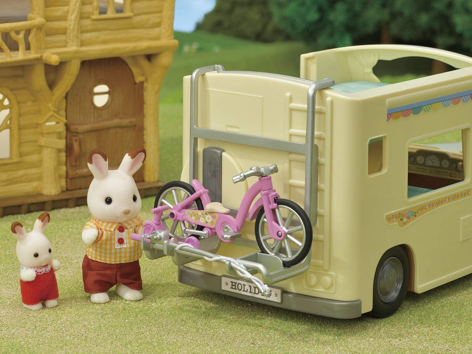 Véhicule de camping-car de nuit Sylvanian Families pour maison de poupée à partir de 3 ans