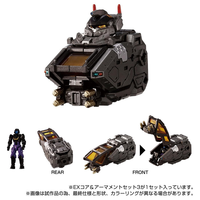 Takara Tomy T-Spark Diaclone Ex Core et Armement Set 3 Figurines