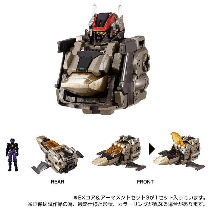 Takara Tomy T-Spark Diaclone Ex Core and Armament Set 3 Figures