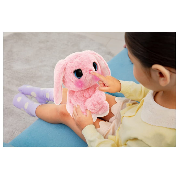 Peluche douce Takara Tomy Hug Me Tightly Pampered Rabbit pour enfants