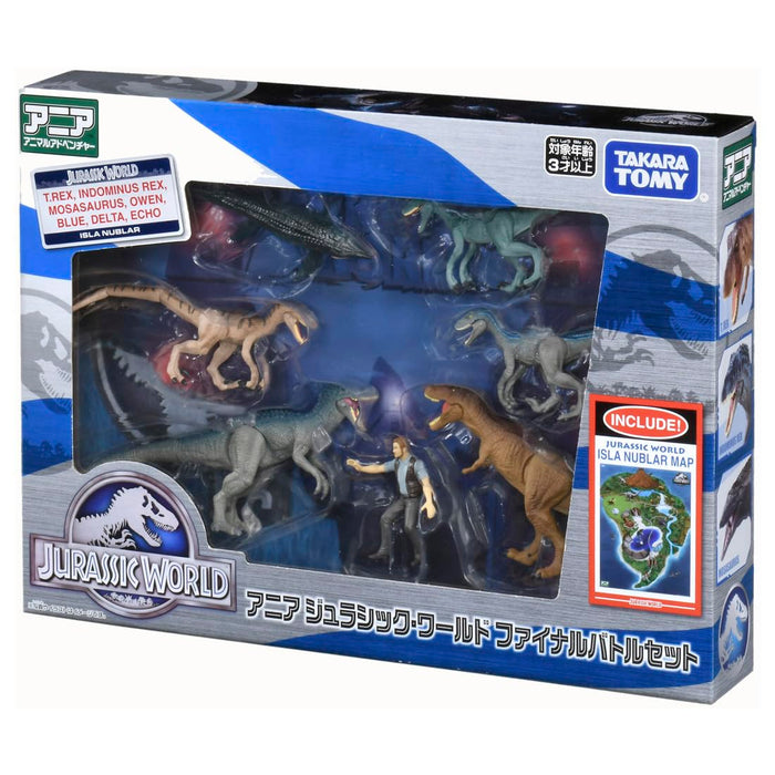 Takara Tomy Ania Jurassic World Final Battle Dinosaur Toy Set 3 ans et plus