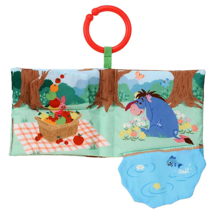 Takara Tomy Disney Dear Little Hands Cloth Book Winnie The Pooh Flip Peek