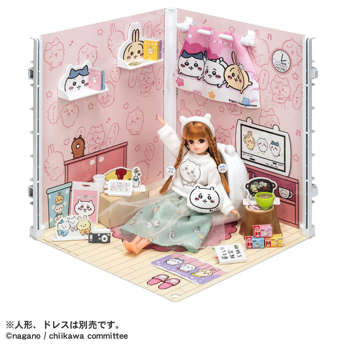 Takara Tomy Licca-Chan Chiikawa 2Way Room Ankleidespielzeug, für Kinder ab 3 Jahren