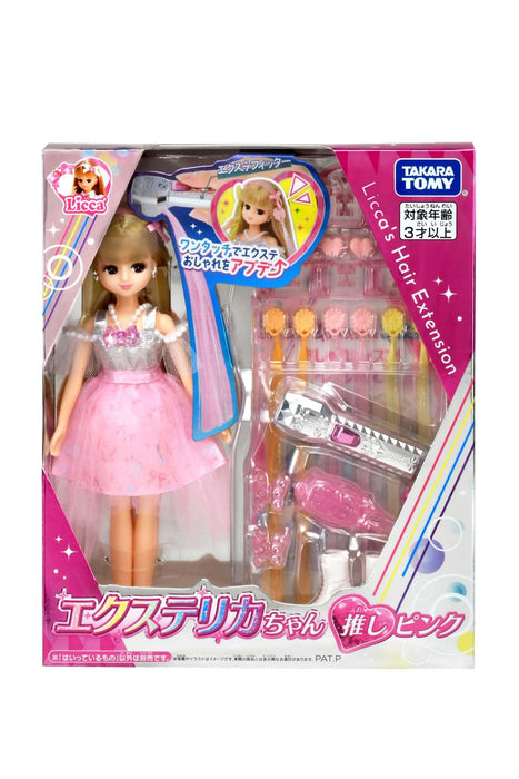 Takara Tomy Licca-Chan Doll Extelica-Chan Pink Dress-Up Toy Ages 3 And Up