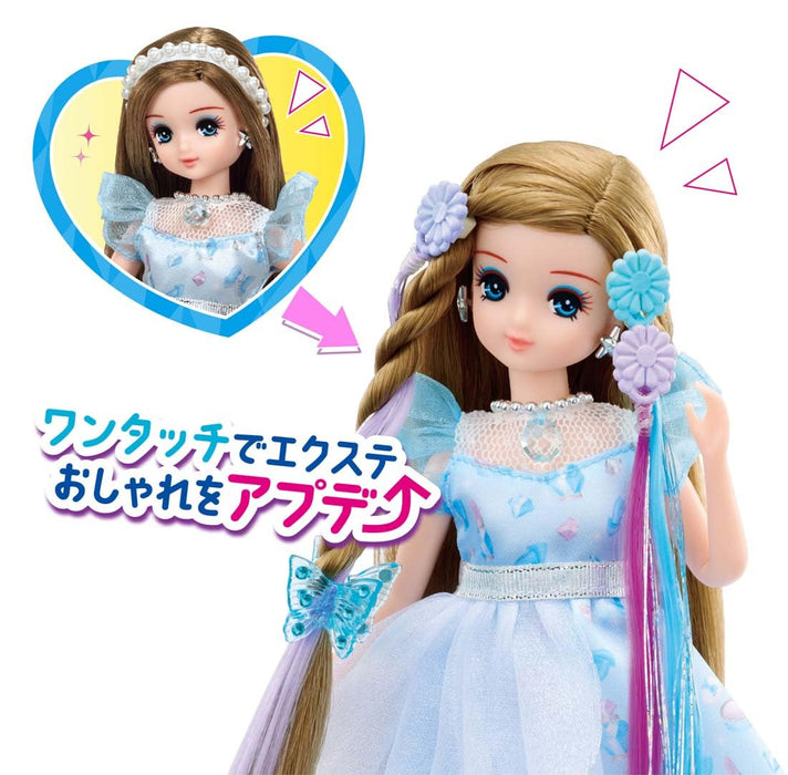 Takara Tomy Licca-Chan Puppe Tsubasa-Chan mit blauem Kleid für Kinder ab 3 Jahren